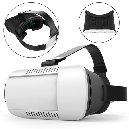 Head-mounted Google Cardboard Version 3D VR Glasses Virtual Reality VR DIY 3D VR Video Movie Game Glasses with Headband for All 4.7 ~ 6.0