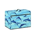 thumbnail image 2 of HELLHERO Dolphin Pattern Sewing Machine Dust Cover with Tote Handle Easy Clean Stylish Protective Cover, 2 of 8