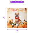 thumbnail image 5 of Happy Thanksgiving Chinese Shar-Pei with Turkey Pumpkins Autumn Vibes Set of 4 Stone Coasters Dog Lover 4x4in Absorbent Soapstone Coaster - 12018, 5 of 5