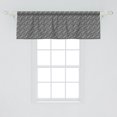 thumbnail image 2 of Ambesonne Black and White Window Valance, Geometric Art, 54" X 18", Black White, 2 of 3