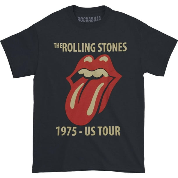 Rolling Stones Rolling Stones Men's Classic US Tour 75 Tshirt Blue