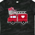 thumbnail image 4 of Inktastic Valentine's Day Red Firetruck with Pink Hearts Boys or Girls Toddler T-Shirt, 4 of 5