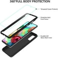 thumbnail image 3 of for Samsung A71 Case with Screen Protector, Anti Scratch Heavy Duty Galaxy A71 4G Case Full Body Protection Slim Lightweight Durable Shockproof Case for Samsung Galaxy A71,Black, 3 of 7