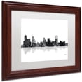 thumbnail image 2 of Trademark Fine Art "Memphis Tennessee Skyline BG-1" Canvas Art by Marlene Watson, White Matte, Wood Frame, 2 of 4