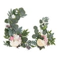 thumbnail image 1 of 2pcs Hanging Flowers Swag Artificial ,Decorative Arch Flowers with Bandage for Wedding Reception Backdrop Table Decoration, 1 of 8