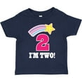 thumbnail image 3 of Inktastic 2nd Birthday 2 Year Old Girls Rainbow Star Girls Toddler T-Shirt, 3 of 5