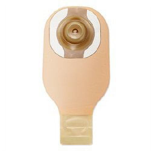 Hollister Filtered Ostomy Pouch One-Piece System 12 Inch Length 1-1/8 Inch Stoma Drainable Soft Convex, Pre-Cut, Hollister, 8963 - Box of 5