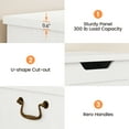 thumbnail image 6 of Storage Chest，Wooden Toy Chest，39.4" Storage Bench with Safety Hinge, Entryway Bench Supprots 350 lb,Large Toy Box,Storage Trunk for Living Room, Bedroom, Playroom,White, 6 of 7