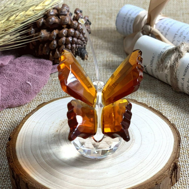 Glass Butterflies Figurines With Simulation Feathers, Butterflies, And  Dragon Flowers For Wedding Photography, Balcony Decoration, Home Decor, Or  Home Décor From Leginyi, $13.15