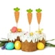 thumbnail image 5 of Decoraciones de Fiesta de Cumpleaños 12Pc Zanahoria Enchufe en Tarjeta de Pastel,Insertos de Pastel de Cumpleaños Desechables para Fiesta de Pascua Naranja,Decoraciones de Fiesta de Pascua, 5 of 6