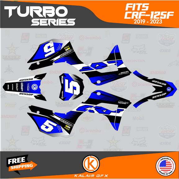 Kalair GFX Graphics Kit for Honda CRF125F (2019-2024) Turbo Series