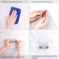 thumbnail image 4 of Ganchos Adhesivos para Pared de Acero Inoxidable, Gancho de autoadhesivo para afeitar Sin Taladro, Toalleros de Baño Acero Inoxidable, Ideal para Pared de Baño, Cocina, Oficina (4 Piezas), 4 of 4