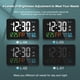 thumbnail image 5 of Billuyoard Escritorio de reloj electrónico con alarma dual y pantalla de temperatura Reloj despertador electrónico Reloj digital Electrodomésticos Espejo de lámpara naranja, 5 of 6