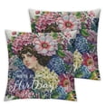 thumbnail image 2 of Acheng Birthday Gifts for Mom from Daughter Son Mom with Flowers Throw Pillow Covers Pillow Case Mothers Day Present for Wife, Aunt, Grandma, Mother in Law White, 2 of 6