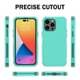thumbnail image 6 of XHY iPhone 14 Pro Phone Case Military Grade Protection 3 in 1 Shock and Drop Resistant Rugged Durable Detachable for iPhone 14 Pro 6.1'' Phone - Teal/Dark Green, 6 of 9