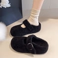 thumbnail image 4 of Willtoo Mary Jane Slippers for Women Cozy Dressy Ballerina Flats Shoes 2026 Vintage Non-Slip Shoes Slipper, 4 of 4