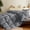 Dark Gray, variant on Teler Goose Down Comforter Queen Size, Extra Fluffy White Duvet Insert, Ultra-Soft, Breathable , All Season Hotel Luxury Bedding Comforters, 4 Corner & Center Loops , Light Gray