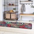 thumbnail image 7 of Kitchen Rugs and Mats Non-Skid Washable Runner Rugs Colorful Doodle Art Long 72x24 inch for Floor Cushioned Hallway Entryway Indoor 2x6, 7 of 7