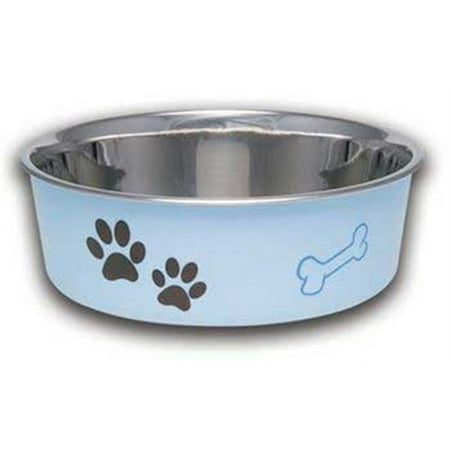 UPC: 0842982074088 | Loving Pets Stainless Steel Light Blue Dish with Rubber Base