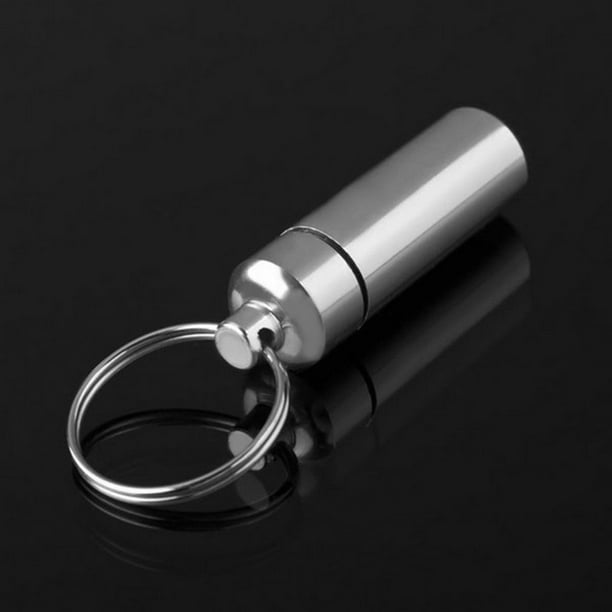 Pill keychain holder sale