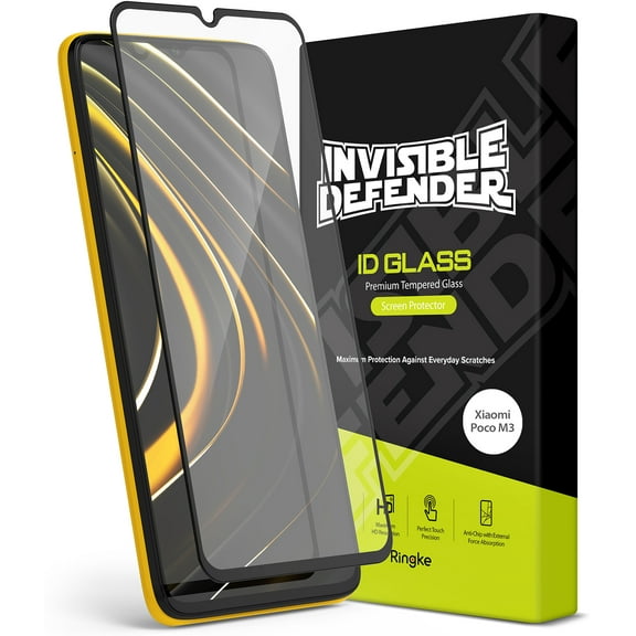 Ringke Invisible Defender Tempered Glass Screen Protector Compatible with Xiaomi Poco M3