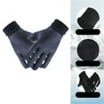 thumbnail image 3 of Outfmvch Thermal Gloves for Women Winter Gloves for Men Women - Touch Screen Cold Weather Thermal Warm Knit Glove for Running Driving Hiking Warm Gloves Navy One Size, 3 of 4