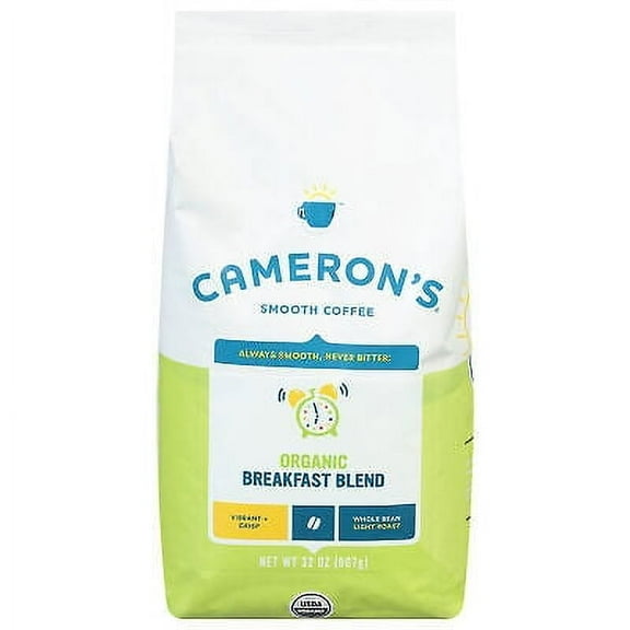 Cameron's Coffee Whole Bean Breakfast Blend 32 oz (Pack of 4)
