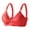Red, variant on Cupless Bra Womens Adjustment Full Cup No Underwire Cotton Breathable Underwear Women Size Lace Bra and Panty Set, Style 3033, Red 42B