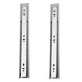 thumbnail image 4 of WRISTBIQUE Desk Slide Rail Steel Silver 2 Pcs for Cabinet and Desk, 4 of 8
