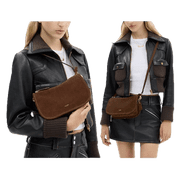 Coach Women's Waverly Bag In Warm Brown Suede