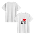 thumbnail image 3 of I Love NY Men Women T-Shirt Crewneck Cotton Tee Heart New York S, 3 of 6