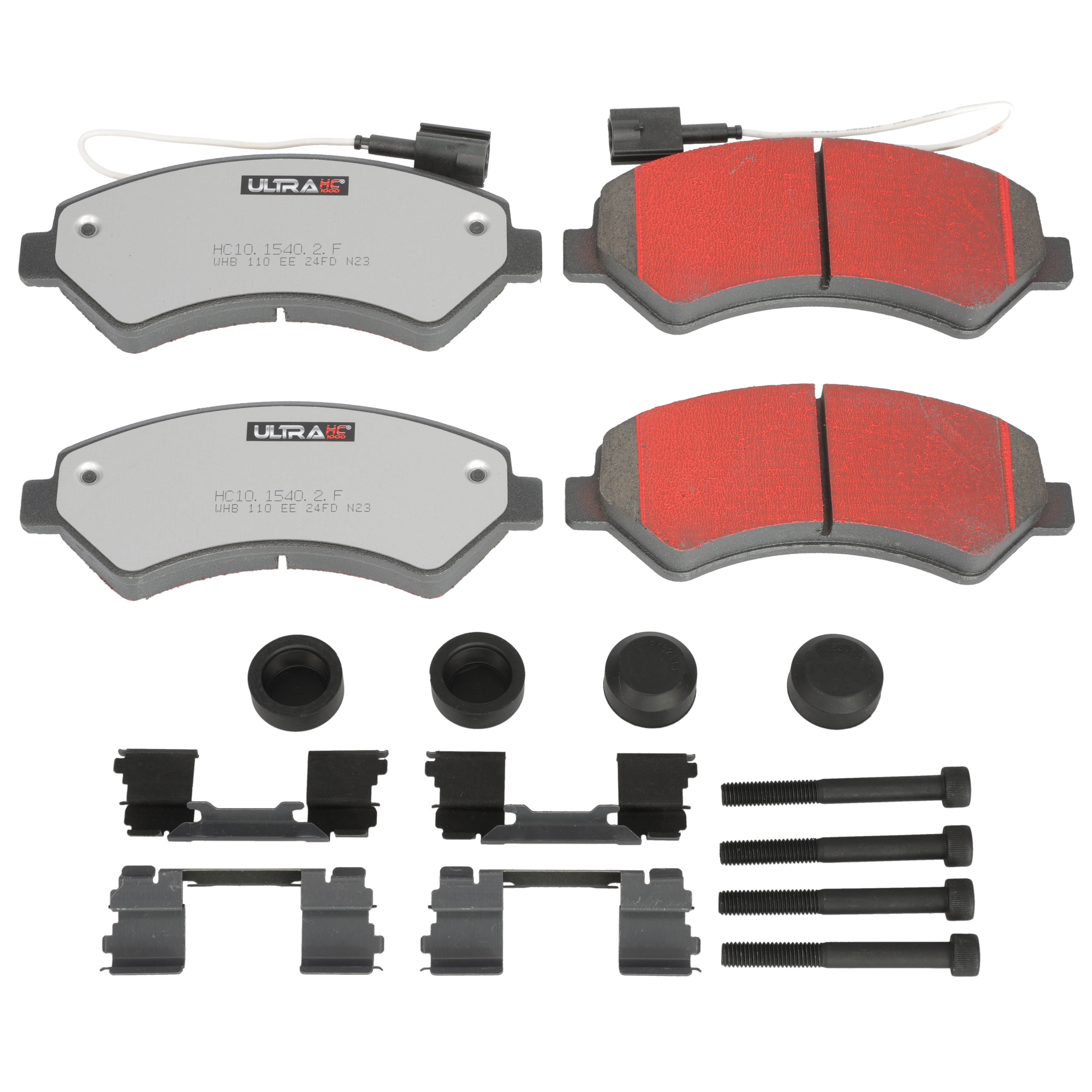 Ultra HC 1000 Brake Pad Set, Front HC10.1540.2.F, Ram ProMaster 1500 2016-2014