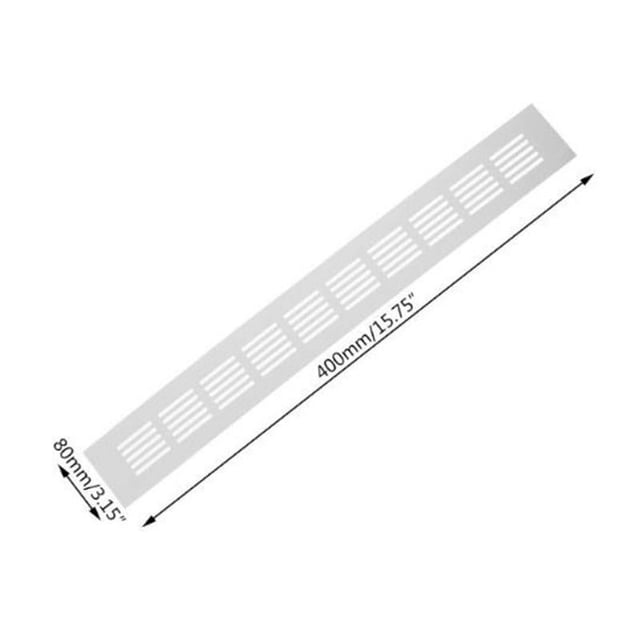 Bgsha Alloy Rectangular Air Vent Grille Ventilation Cover for Cabinets Wardrobes