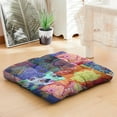 thumbnail image 4 of Nordic Style Tatami Cushion 22 Inch Large Square Pillow, Vintage Aesthetic, Soft Velvet for Floor Seating & Back Support, 4 of 7