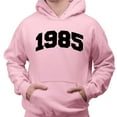 thumbnail image 2 of 1985 College Style Hoodie Sweatshirt Unisex X-Large Pink, 2 of 5