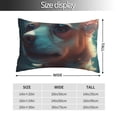 thumbnail image 2 of Fotbe Cute Flower Chihuahua Puppy Funda de Almohada Decorativa Estilo Occidental, Lujo en Algodón, Fundas para Almohadas King, Cojín Estampado para Decoración del Hogar-14"x20", 2 of 6