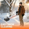 thumbnail image 3 of Litheli Cordless Snow Shovel, 20V 12" Battery Powered Snow Thrower, Battery Snow Blower with Auxiliary Handle, with 4.0Ah+2.0Ah Li-ion Battery, 3 of 8