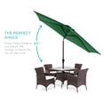 thumbnail image 3 of Best Choice Products 10ft Outdoor Steel Market Patio Umbrella w/ Crank, Tilt Push Button, 6 Ribs - Green, 3 of 8