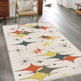 thumbnail image 2 of Area Rugs for Living Room 4x6 Ft, Multi-Color Diamond Non Slip Area Rugs for Kitchen Bedroom Entryway, Modern Geometric Middle Century Beige Washable Carpet Runner Rug Floor Mats for Bedroom, 2 of 8