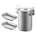 thumbnail image 2 of Elodie Camping Cooking Pot Cookware Cooking Utensils Portable Sturdy Soup Pot Stainless Type A, 2 of 8