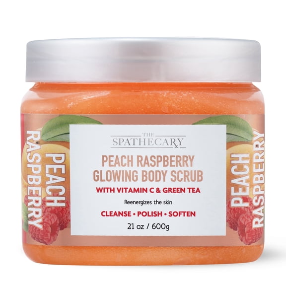 Peach Raspberry Glowing Body Scrub - 21 oz