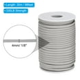 thumbnail image 2 of Uxcell Paracord Rope 330lb, 4mm 7 Strands Lanyard Spool Cord for Tent Camping, Hammock, Hiking, White Gray,98ft, 2 of 6