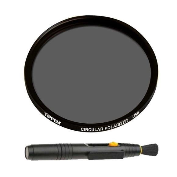 Filtro de lente polarizador circular Tiffen de 40,5 mm con kit de limpieza