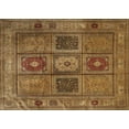 thumbnail image 1 of Ahgly Company Indoor Rectangle Traditional Saddle Brown Persian Area Rugs, 3' x 5', 1 of 6