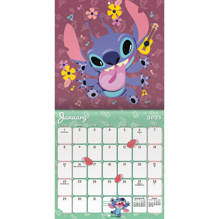 Trends International 2024 Disney Lilo & Stitch Wall Calendar