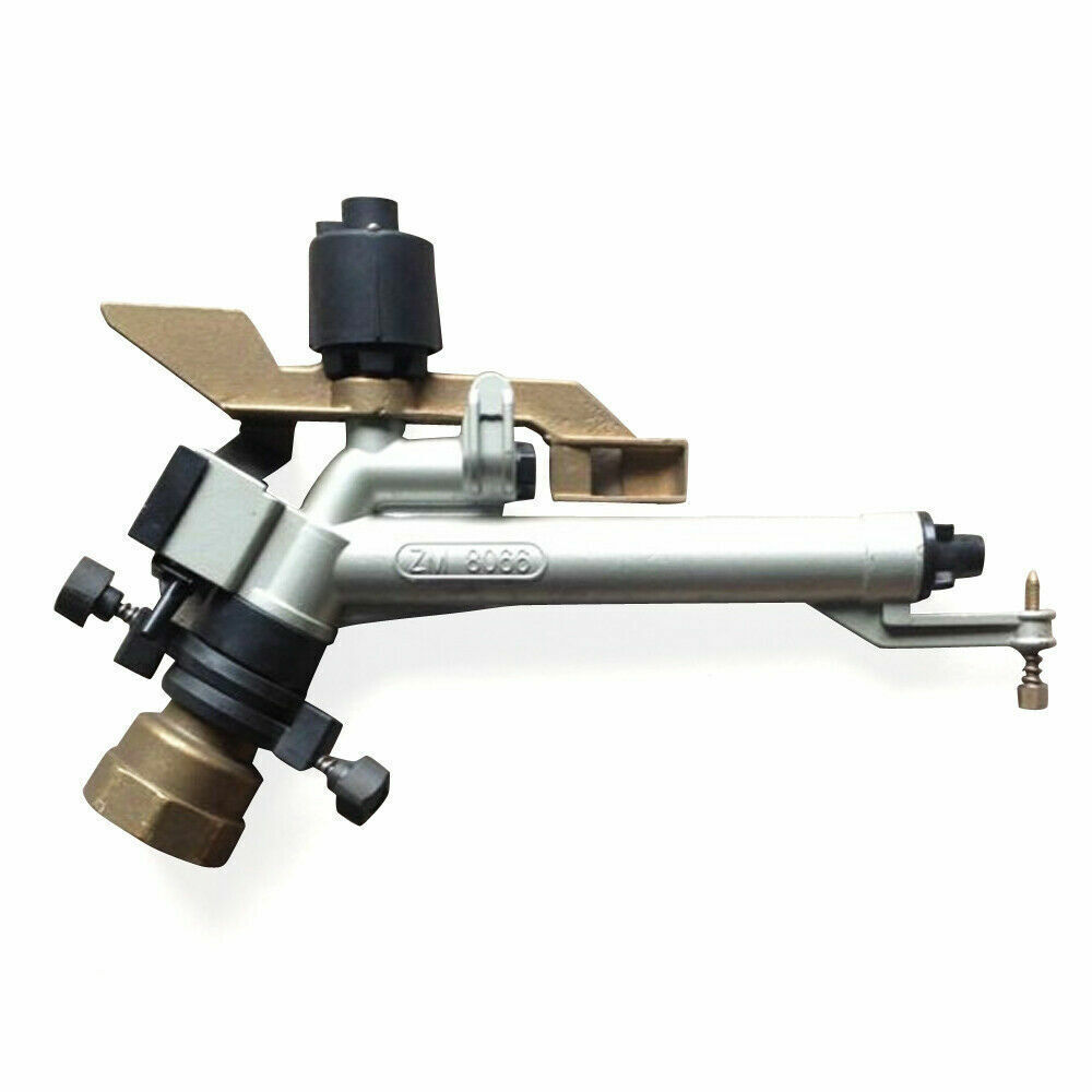 1.5" 360 Rotating Impact Garden Sprinkler Large Area Water Irrigation Spray Tool Adjustable