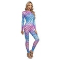 thumbnail image 5 of Jowowha Women Adult One Piece Mermaid Cosplay Long Jumpsuit Halloween Party Dress Up Long Bodysuit Type G L, 5 of 6