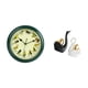 thumbnail image 5 of Reloj de pared,Reloj de pared decorativo con pájaros cantores,Reloj de pared de 10 pulgadas con sonido de pájaros musicales,estatua de cisne,Estatuas y figuras de cisnes de cerámica modernas, 5 of 8