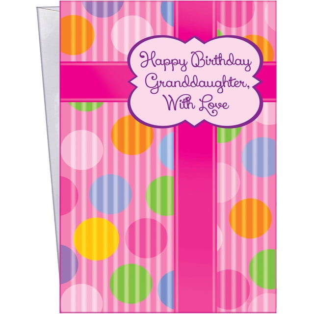 Tarjeta de cumpleaños para nieta Chuck's Card-O-Rama 25 x 20 cm