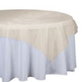 Efavormart Gold Organza Square Tablecloth Overlay 72x72" Square Tablecloth Cover For Wedding ...